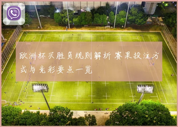 欧洲杯买胜负规则解析 赛果投注方式与竞彩要点一览